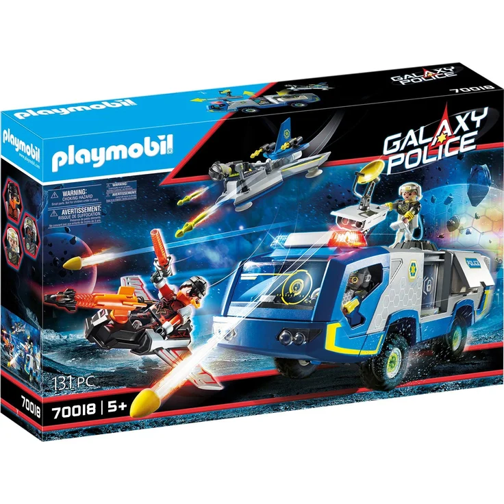 Playmobil Galaxy Police 70018 'Galaxy Police-Truck', 131 Teile, ab 5 Jahren, mit Lichteffekten – Bild 1