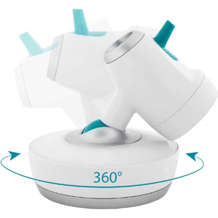 Babymoov 'YOO-Moov' Video-Babyphone, mit 360°drehbarer Kamera, Gegensprechfunktion, Temperaturanzeige, 300 m Reichweite – Bild 2
