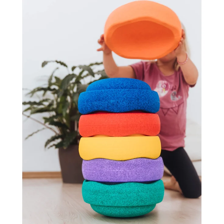 Stapelstein 'Rainbow Classic 6', 6 Stk., mehrfarbig, 27,5 cm Durchmesser, ab 1 Jahr – Bild 2