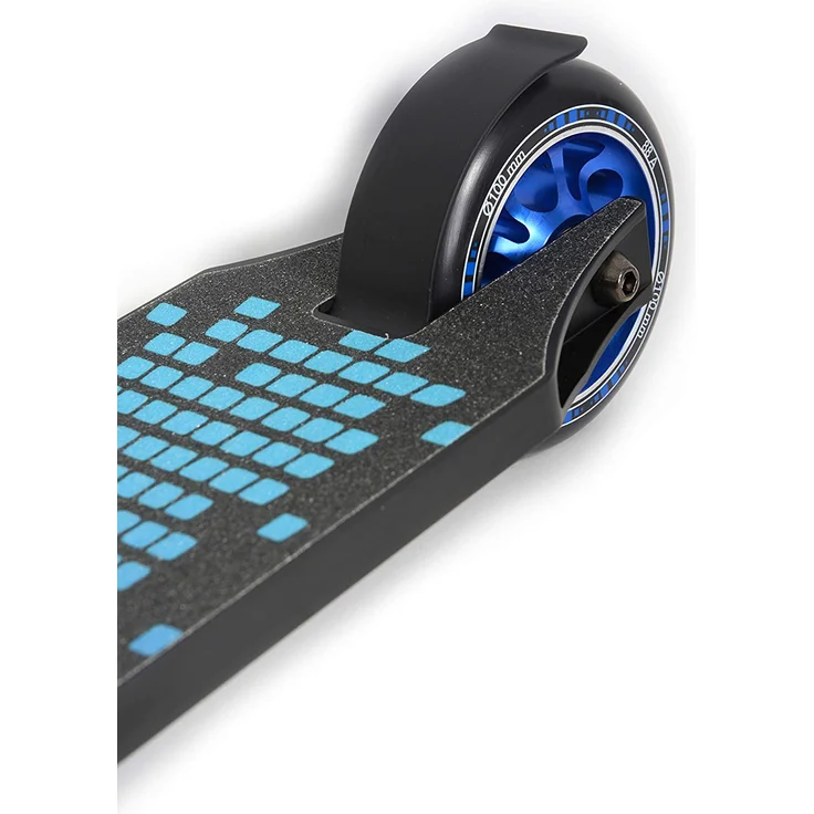 Schildkröt 'Stunt Scooter Kickless - Sunset', ab 8 Jahren, Lenkerhöhe 84 cm, 360 Grad Drehung, max. belastbar bis 100 kg, schwarz/blau – Bild 4