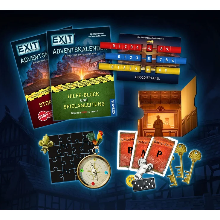 Kosmos 'EXIT - Das Spiel Adventskalender 2021', 24-teilige Abenteuergeschichte, ab 10 Jahren – Bild 4