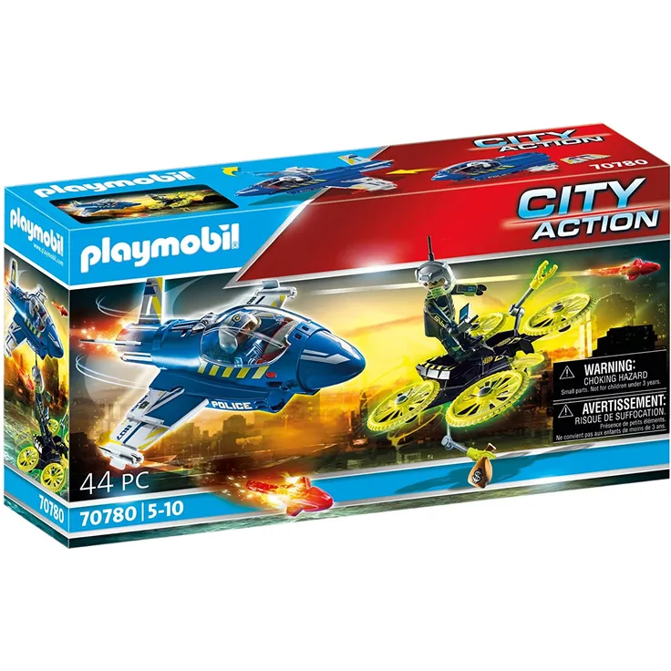 PLAYMOBIL City Action 70780 'Polizei-Jet: Drohnen-Verfolgung', 44 Teile, ab 5 Jahren