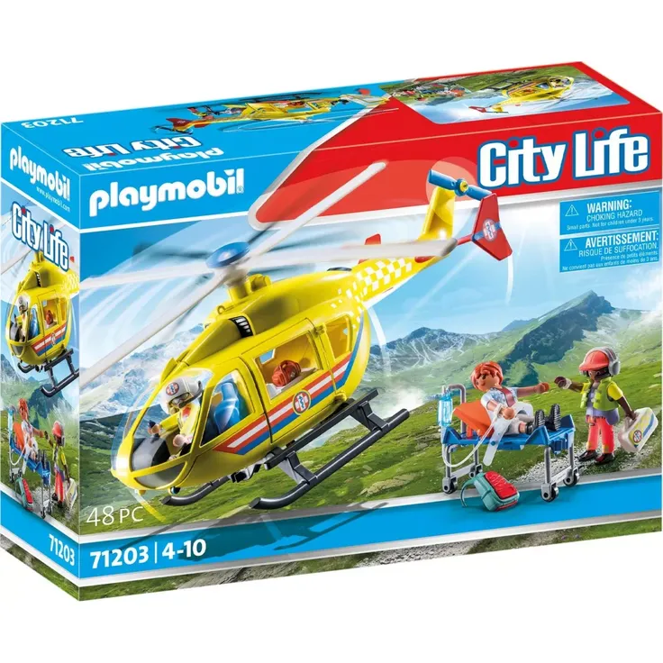 PLAYMOBIL City Life 71203 'Rettungshelikopter', 48 Teile, ab 4 Jahren – Bild 1