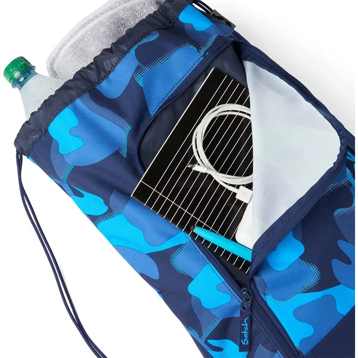 Satch 'Sportbeutel Troublemaker', 12 Liter, 33 x 44 x 1 cm (B/H/T), blau – Bild 3
