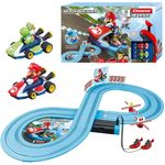 Carrera FIRST 'Mario Kart' Rennstrecken-Set, ab 3 Jahren, 2,4 m Bahnlänge, mit Mario & Yoshi Spielzeugautos, Handregler und Streckenteilen - Preisvergleich