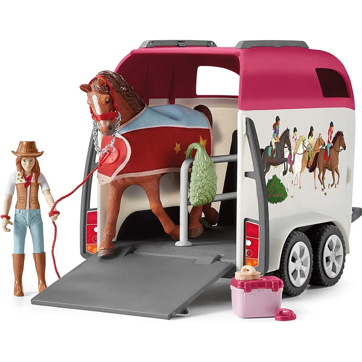 Schleich Horse Club 42535 'Abenteuer mit Auto und Pferdeanhänger', ab 5 Jahren, 18 Teile – Bild 4