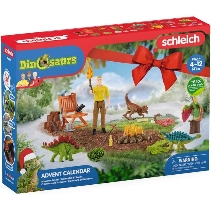 Schleich 98644 'Adventskalender Dinosaurs 2022', ab 4 Jahren, 24 Teile
