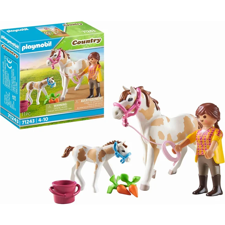 Playmobil Country 71243 'Pferd mit Fohlen', 11 Teile, ab 4 Jahren – Bild 1
