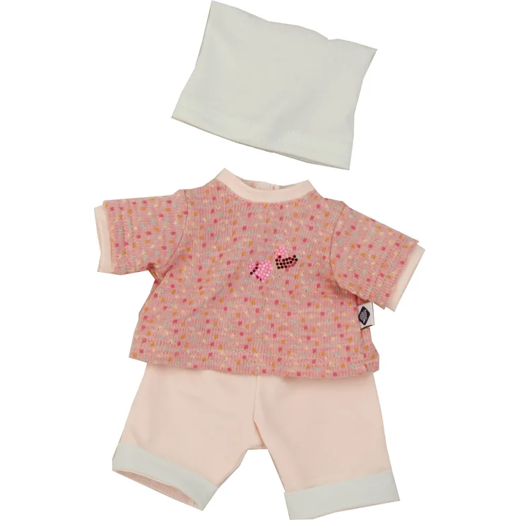 Schildkröt Kleidung zu Puppe Schlummerle 32 cm, rose/mint/weiss