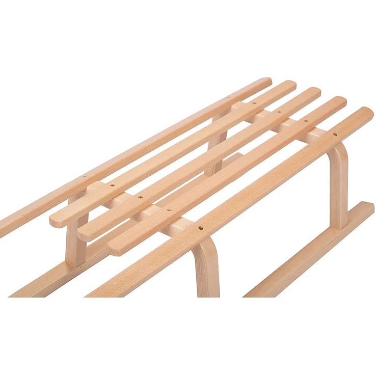 VT-Sport Colint 'Davos Rodelschlitten' 90 cm, mit Lattensitz, Buchenholz, DCL 60090, ab 3 Jahren – Bild 4