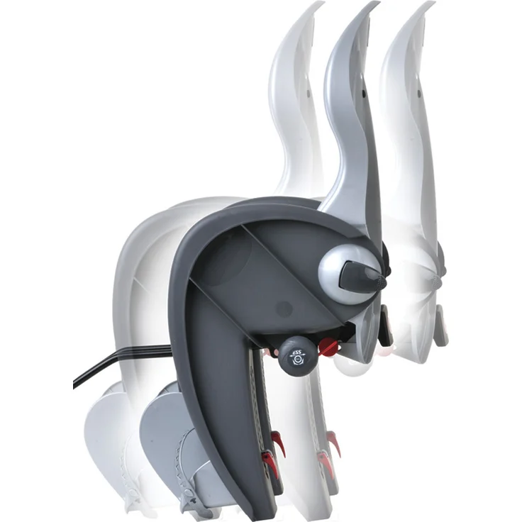 Polisport 'Wallaby Evolution Deluxe' Kinderfahrradsitz dunkelgrau, bis 22 kg, inkl. Rahmenhalterung - Preisvergleich – Bild 2