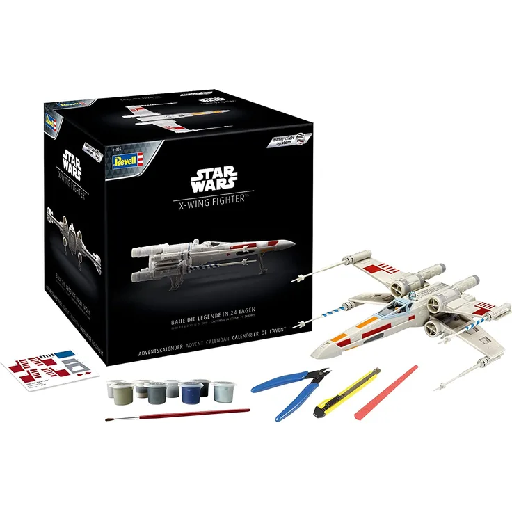 Revell 01035 'Adventskalender X-wing Fighter 2021', 1:57, 38 Teile, ab 10 Jahren