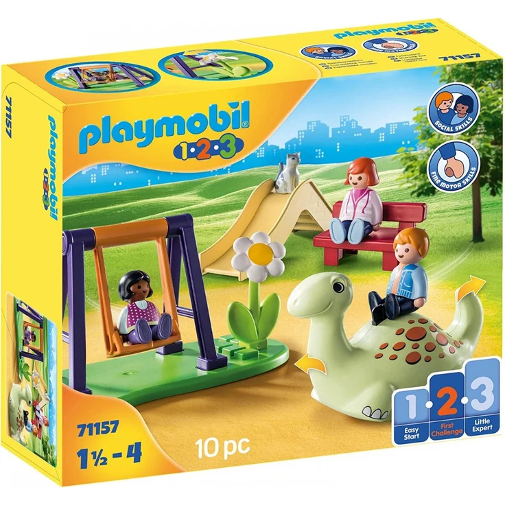 Playmobil 1.2.3 71157 'Spielplatz', 10 Teile, ab 1,5 Jahren - Preisvergleich – Bild 1