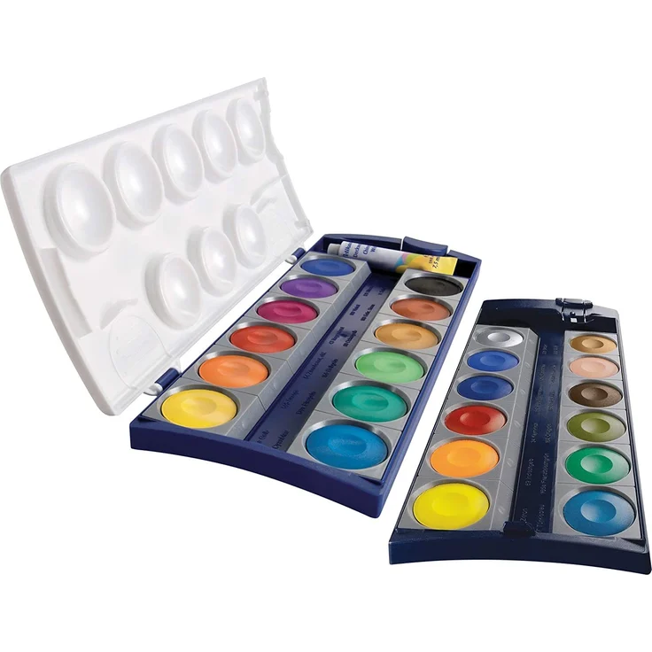 Pelikan Deckfarbkasten 735 K24 mit 24 Farben (DIN 5023)