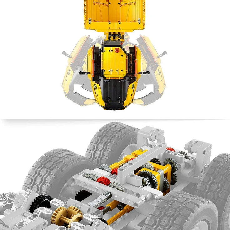 LEGO Technic 42114 'Knickgelenkter Volvo-Dumper (6x6)', 2193 Teile, ab 11 Jahren, viele Funktionen, steuerbar per App – Bild 6