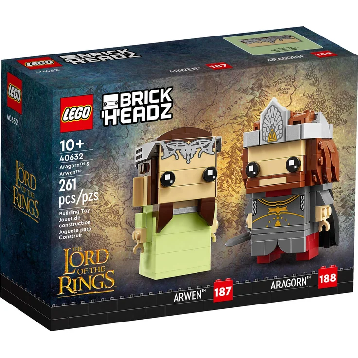 Lego BrickHeadz 40632 'Aragorn und Arwen', 261 Teile, ab 10 Jahren – Bild 1