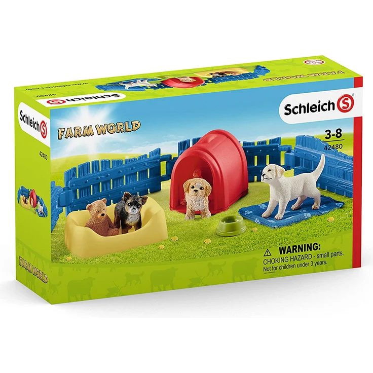 Schleich® 42480 Farm World Welpenstube - Preisvergleich – Bild 2