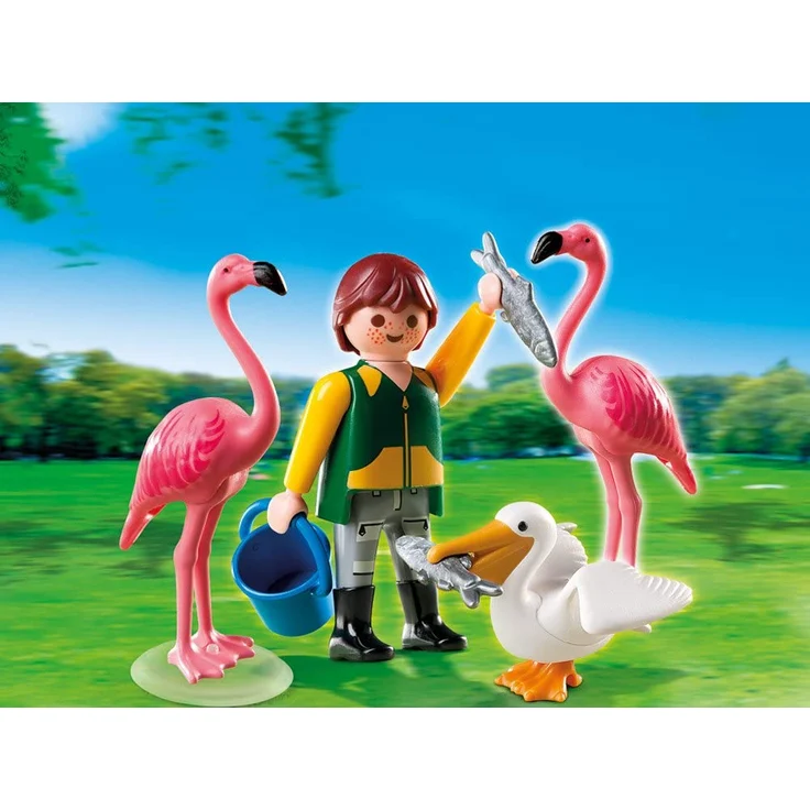 Playmobil Special Plus 4758 'Tierpfleger mit exotischen Vögeln', 11 Teile, ab 4 Jahren – Bild 3