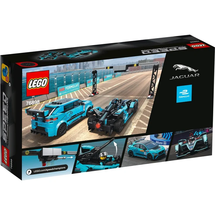 LEGO Speed Champions 76898 'Formula E Panasonic Jaguar Racing GEN2 car & Jaguar I-PACE eTROPHY', 565 Teile, ab 8 Jahren – Bild 4