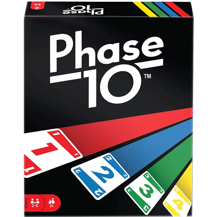 Mattel 'Phase 10' Kartenspiel, ab 7 Jahren, 2-6 Spieler