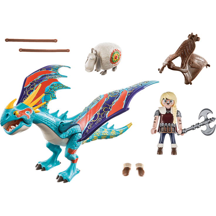 PLAYMOBIL Dragons 70728 'Dragon Racing: Astrid und Sturmpfeil', 12 Teile, ab 4 Jahren – Bild 3