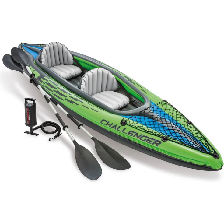 Intex 68306 'Challenger K2', Kajak-Set, 2 Personen, max. Belastbarkeit 160kg – Bild 1