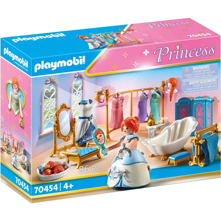 Playmobil Princess 70454 'Ankleidezimmer mit Badewanne', 86 Teile, ab 4 Jahren – Bild 1