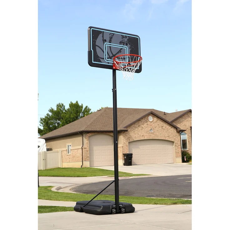 Lifetime Stahl Basketballkorb Texas schwarz 228-304 cm – Bild 1