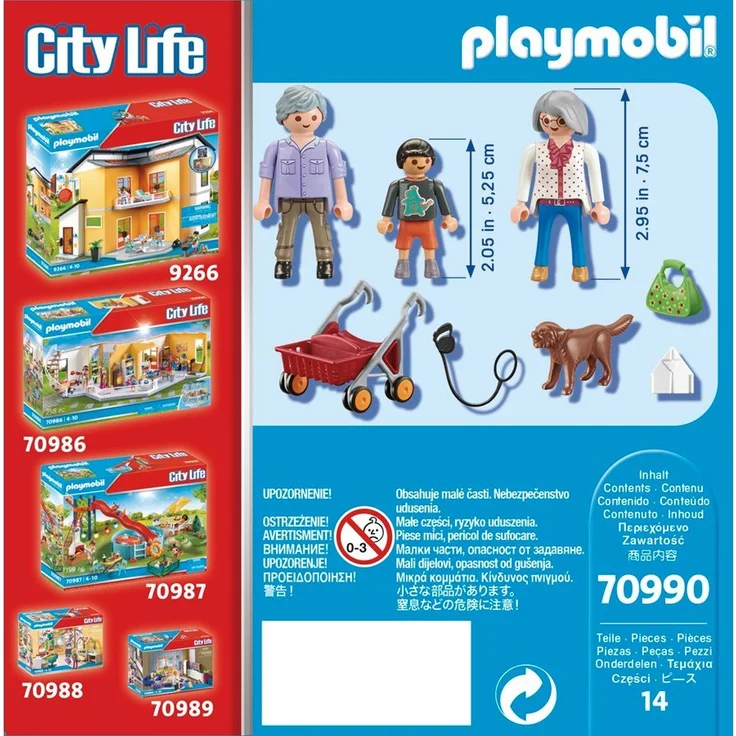 PLAYMOBIL City Life 70990 'Großeltern mit Enkel', 14 Teile, ab 4 Jahren – Bild 4