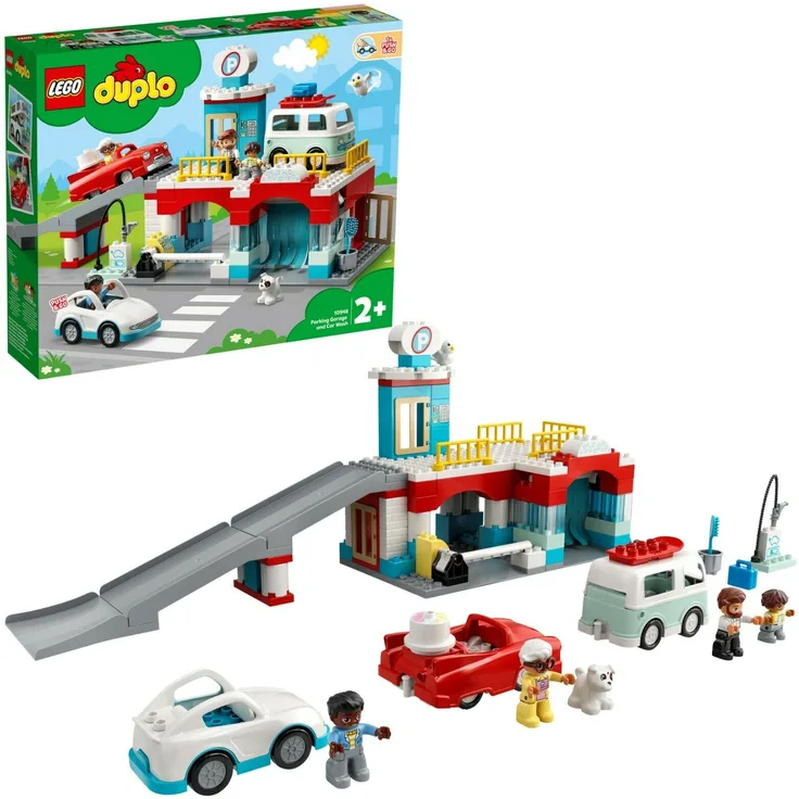 LEGO DUPLO 10948 'Parkhaus mit Autowaschanlage', 112 Teile, ab 2 Jahren