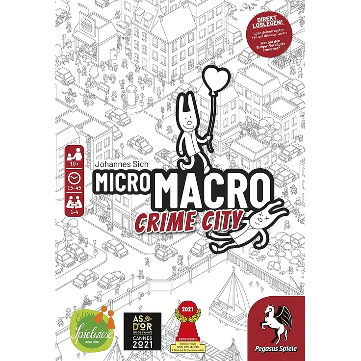 Pegasus Spiele 'MicroMacro: Crime City (Edition Spielwiese)' (Spiel des Jahres 2021)