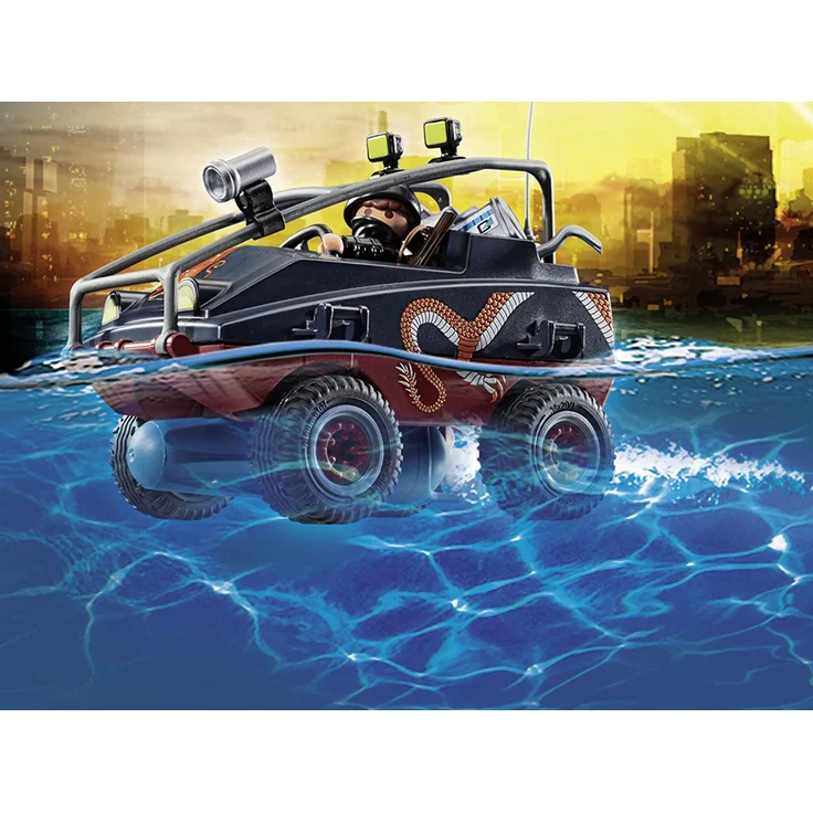 PLAYMOBIL City Action 70781 'Polizei-Fallschirm: Verfolgung des Amphibien-Fahrzeugs', 50 Teile, ab 5 Jahren – Bild 7