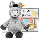 Tonies Steiff Soft Cuddly Friends mit Hörspiel 'Dinkie Esel', Hörfigur mit 76 Minuten Spielzeit, ab 3 Jahren