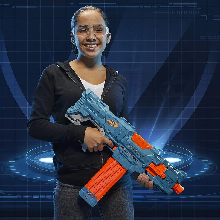 Nerf 'Elite 2.0 Turbine CS 18' Blaster, ab 8 Jahren, Reichweite 27 m, individuell erweiterbar, motorisiert – Bild 7