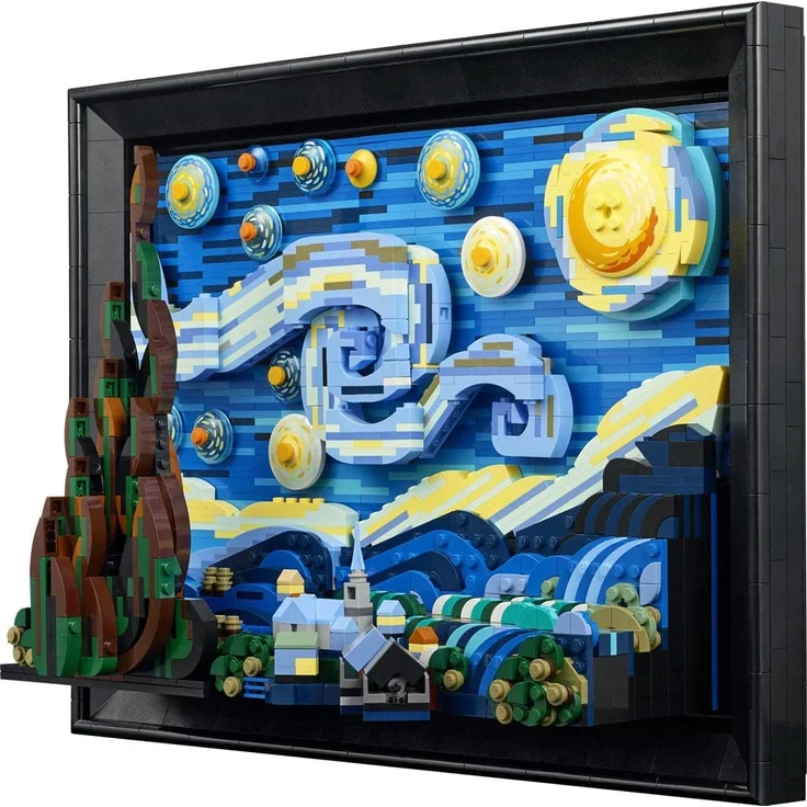 LEGO Ideas 21333 'Vincent van Gogh – Sternennacht', 2316 Teile, ab 18 Jahren – Bild 5