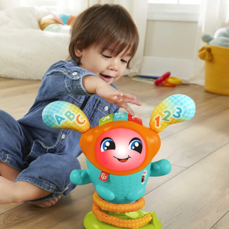 Fisher-Price HJP94 'DJ Hüpfi', ab 9 Monate, Lernspielzeug mit Musik für Babys, deutsche Ausgabe – Bild 3