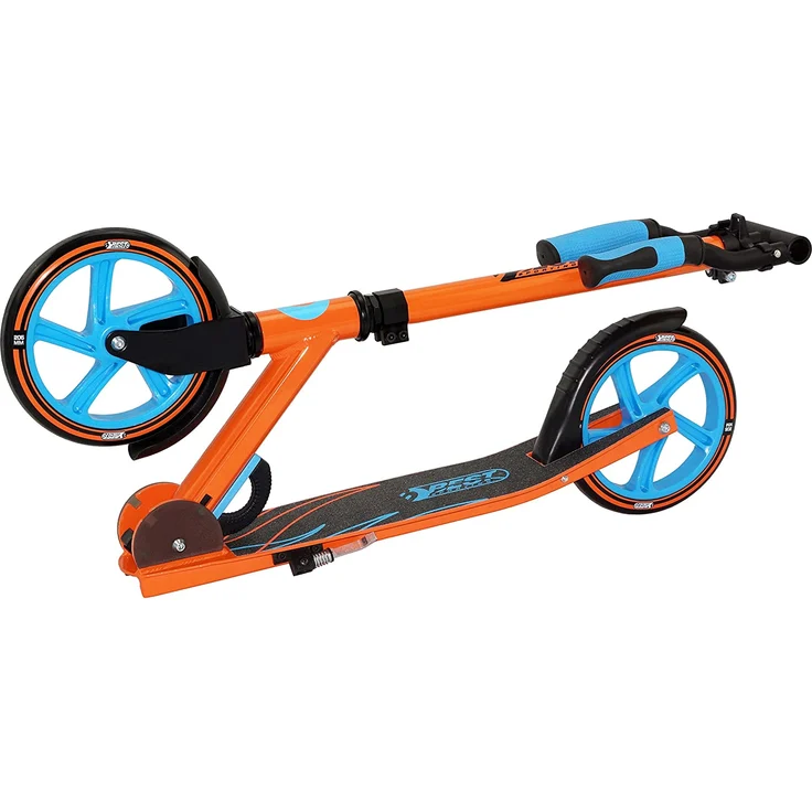 Best Sporting Scooter 205er Rolle, aus Aluminium, klappbarer Kinder-Tretroller orange/blau – Bild 4