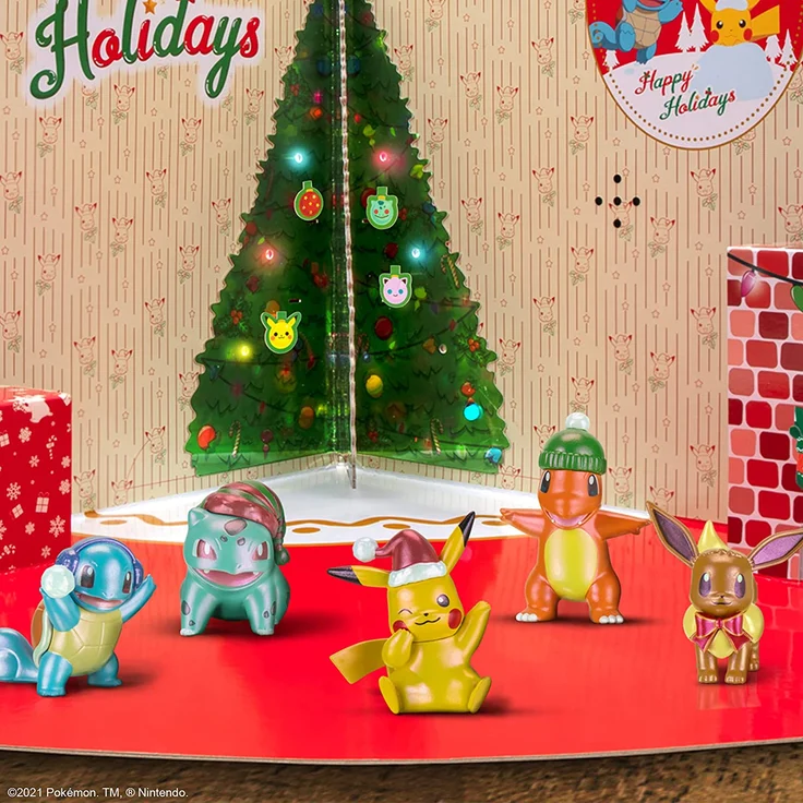 Pokemon Deluxe Adventskalender Holiday 2021 Calendar Feiertagskalender 24 Türen / 46 Teile – Bild 9