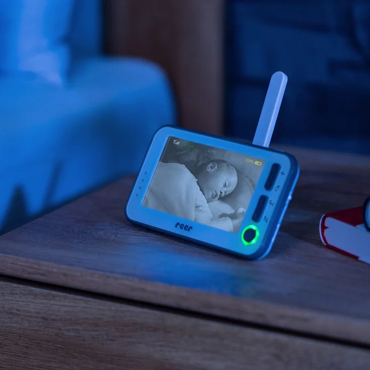 Reer 'L 80430' Video Babyphone, mit 300 m Reichweite, 50-Grad Weitwinkelkamera, ECO-Modus, 4,3" TFT Display, mit Bewegungs-Alarm – Bild 9