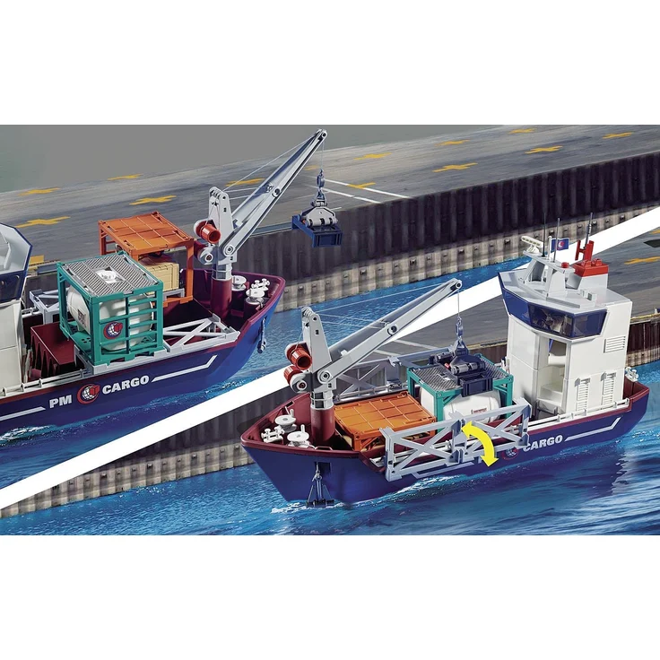 Playmobil City Action 70769 'Großes Containerschiff mit Zollboot', 135 Teile, ab 4 Jahren – Bild 5