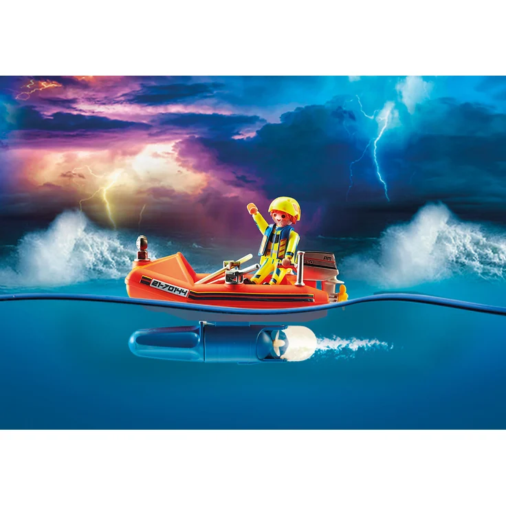 Playmobil City Action 70144 'Seenot: Kitesurfer-Rettung mit Boot', 30 Teile, ab 4 Jahren – Bild 5