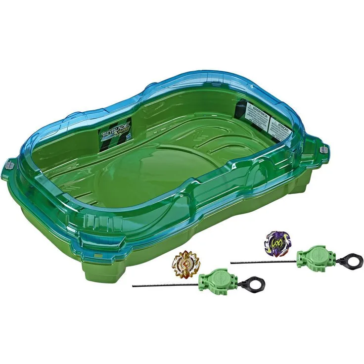 Beyblade Burst Turbo 'Slingshock Cross Collision Battle Set', komplettes Set mit Beystadium-Arena, Battle Kreiseln und Startern, ab 8 Jahren