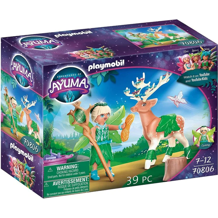 PLAYMOBIL Ayuma 70806 'Forest Fairy mit Seelentier', 39 Teile, ab 7 Jahren - Preisvergleich – Bild 1