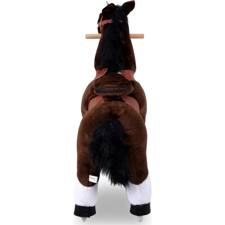 Ponycycle Mister Ed" Pferd Braun small Schaukelpferd auf Rollen mit Sound (U-Serie Modell 2022)" – Bild 5