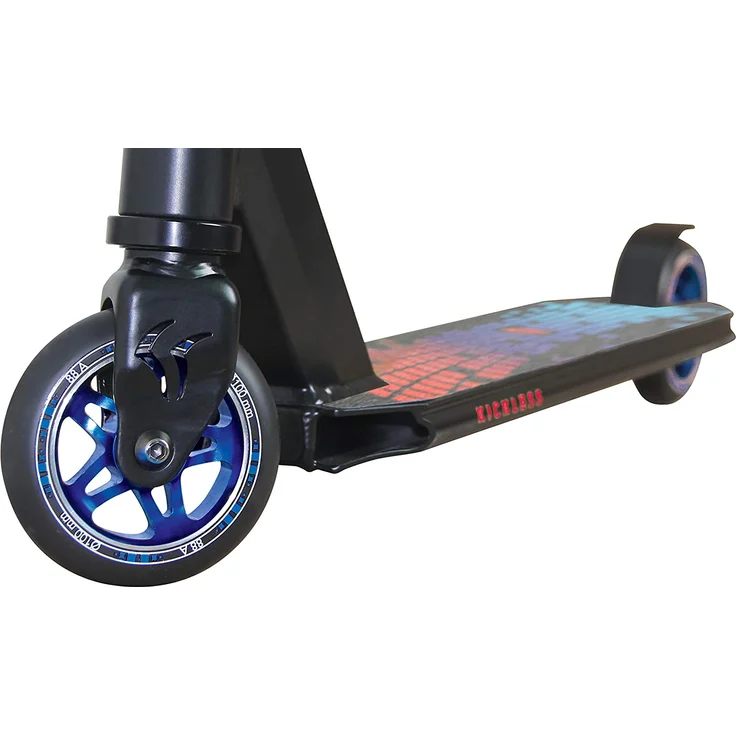 Schildkröt 'Stunt Scooter Kickless - Sunset', ab 8 Jahren, Lenkerhöhe 84 cm, 360 Grad Drehung, max. belastbar bis 100 kg, schwarz/blau – Bild 3