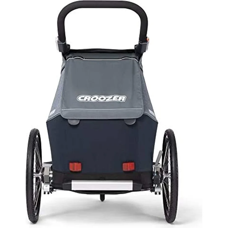 Croozer 'Kid Vaaya 1' Fahrradanhänger 2020, Graphite Blue, 1-Sitzer, inkl. Fahrrad-Set, Buggyrad, Wetterverdeck, Kopfpolster, integriertes Sensor-Licht – Bild 5