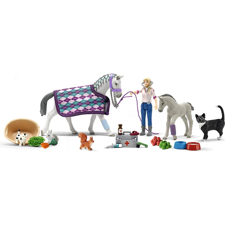 Schleich Horse Club 98269 Adventskalender 2020, ab 5 Jahren, mit exklusiven Figuren – Bild 2