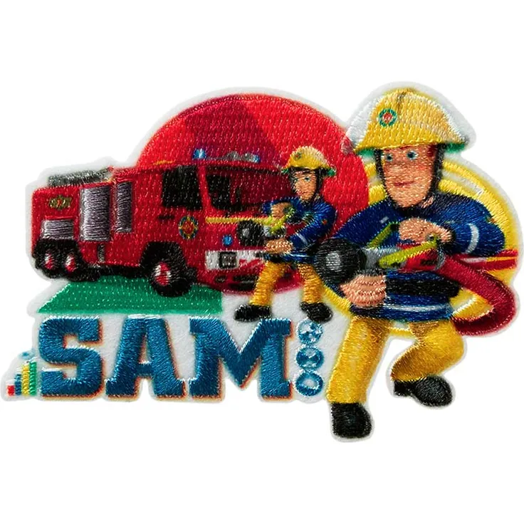 Mono Quick 1804x Feuerwehrmann Sam Bügelbilder, Patches Sam & Jupiter