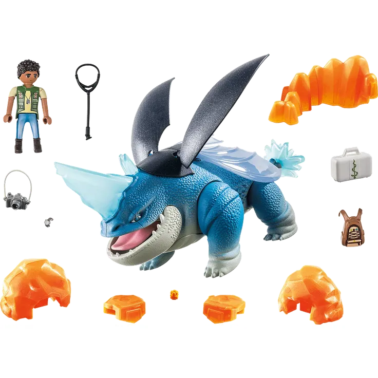 Playmobil Dragons Nine Realms 71082 'Plowhorn & D'Angelo', 17 Teile, ab 4 Jahren – Bild 2