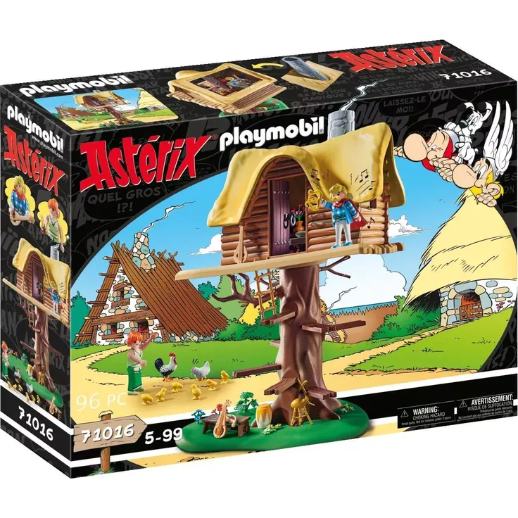Playmobil Asterix 71016 'Troubadix mit Baumhaus', 96 Teile, ab 5 Jahren